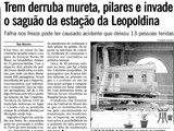 Matria do Jornal O Globo sobre o acidente em Baro de Mau, 2001