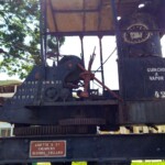 Guindaste ferroviário fabricado pela Crafton nd Co. Engineers, de Bedford, Inglaterra