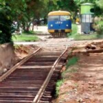Fotos exclusivas feitas por Carlos Alberto Souza, diretor da AFTR, mostrando as obras realizadas em 2015 para alargamento da bitola ferroviária de 1,00m para 1,60m. Fonte: Carlos Alberto Souza (AFTR/Trem de Dados)