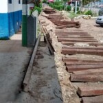 Fotos exclusivas feitas por Carlos Alberto Souza, diretor da AFTR, mostrando as obras realizadas em 2015 para alargamento da bitola ferroviária de 1,00m para 1,60m. Fonte: Carlos Alberto Souza (AFTR/Trem de Dados)