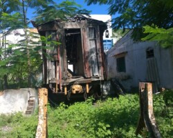 Detalhe para o para-choques no final da curta linha