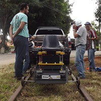 Testes do Ferreocar em Werneck, Paraíba do Sul, Linha Auxiliar